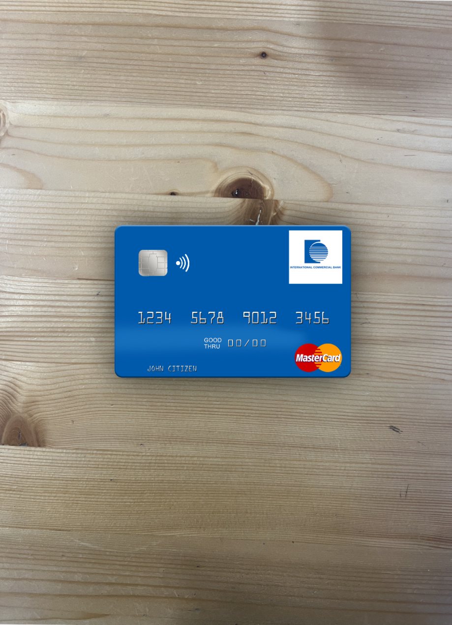 Download Senegal The International Commercial Bank mastercard photolook front Photoshop template